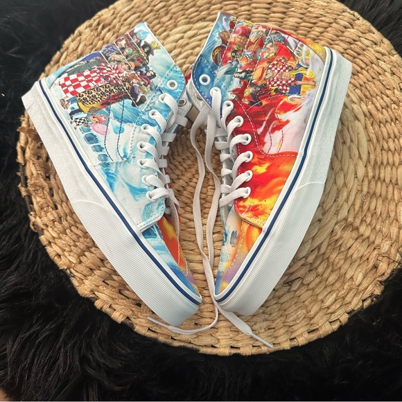 One piece punk hazard Vans Sk8-hi size 8 women's - Picture 7 of 11